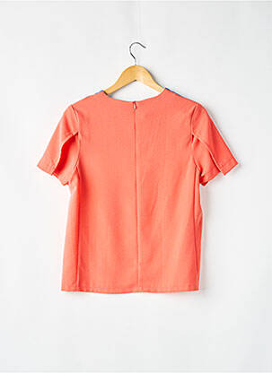 Blouse col rond manches courtes rose CI CI femme
