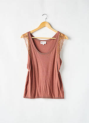 Pull resserrée sur le bas sans manche marron VANESSA BRUNO femme