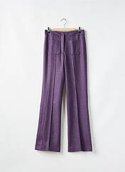 Pantalon flare violet PRINT STORIES BY SOI pour femme seconde vue