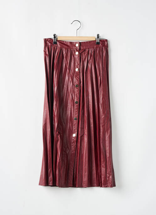 Jupe mi-longue coupe évasée rouge ZARA femme