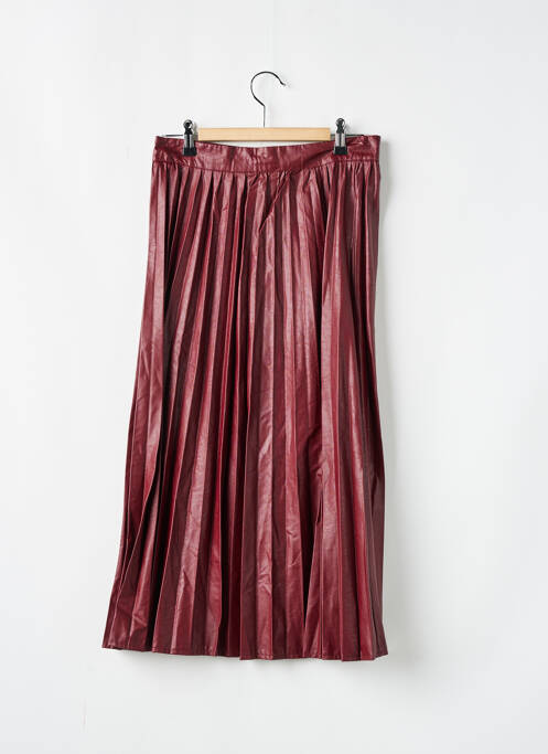 Jupe mi-longue coupe évasée rouge ZARA femme