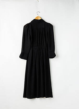 Robe mi-longue manches longues manches longues noir BA&SH femme