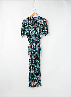 Combi-pantalon col cache-coeur manches courtes bleu H&M femme