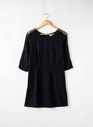 Robe courte manches 3/4 manches 3/4 noir SUNCOO femme