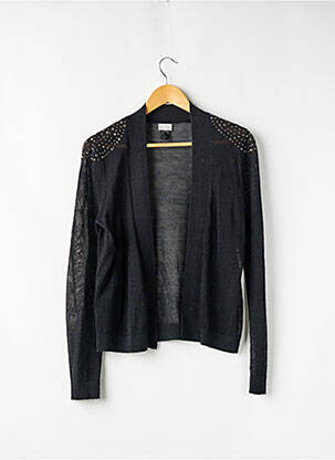 Gilet manches longues maille souple et aérée noir H&M femme