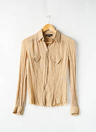 Chemisier coupe cintrée manches longues beige ÉTOILE ISABEL MARANT femme
