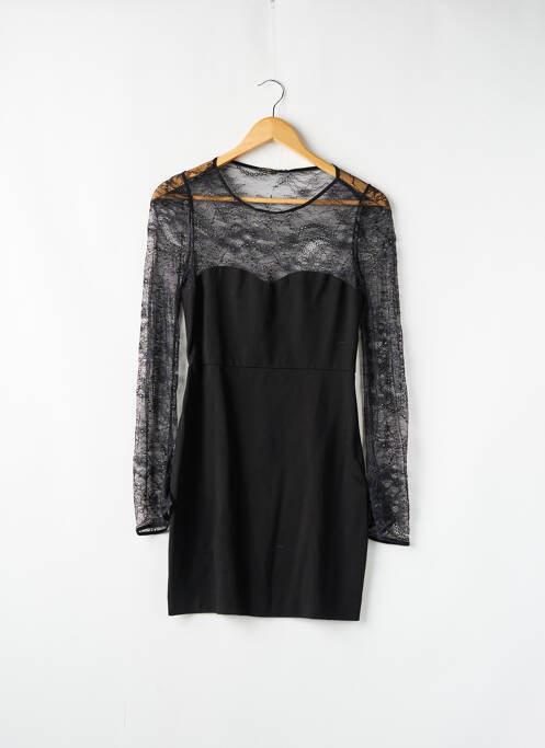 Robe courte manches longues manches longues noir MAJE femme