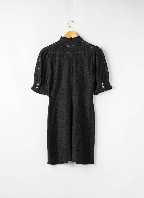 Robe courte manches courtes manches courtes noir ZARA femme