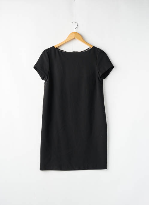 Robe courte manches courtes manches courtes noir ZARA femme
