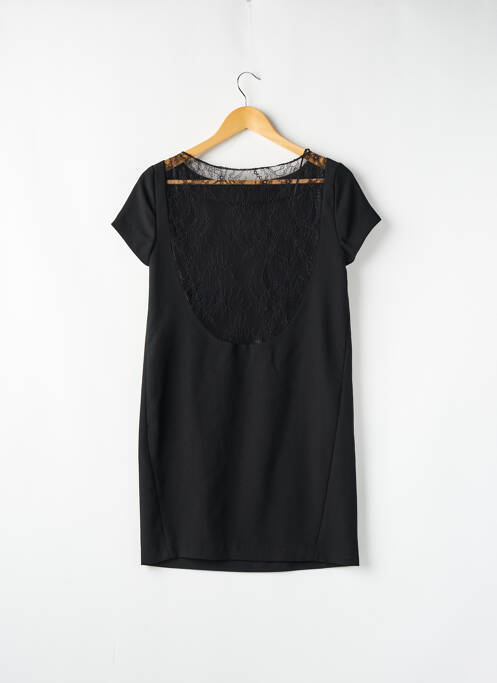 Robe courte manches courtes manches courtes noir ZARA femme