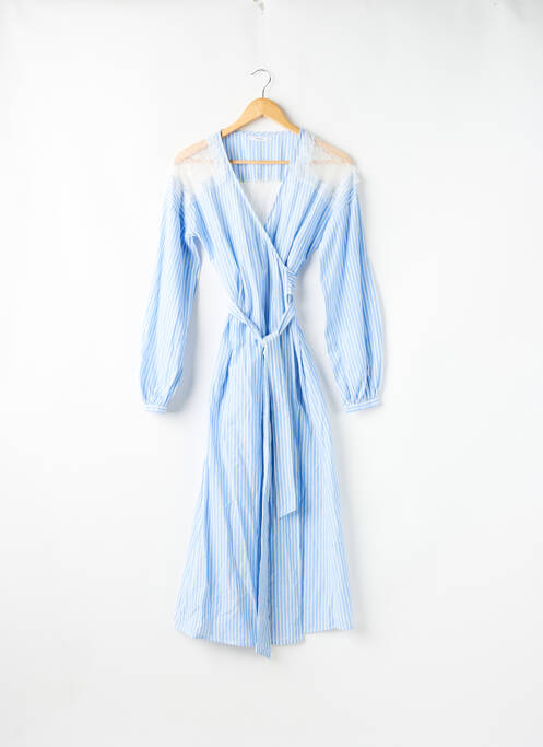 Robe longue bleu MANGO pour femme