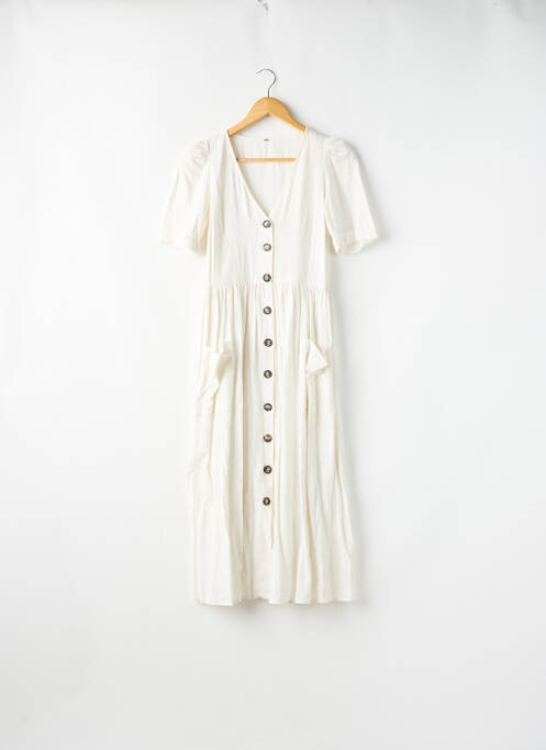 Robe mi-longue blanc SANS MARQUE pour femme