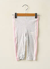 Legging gris ADIDAS pour fille seconde vue