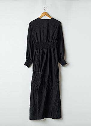 Robe longue manches courtes manches courtes noir ASTRID BLACK LABEL femme