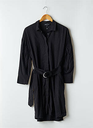 Robe mi-longue manches longues manches longues noir ASTRID BLACK LABEL femme