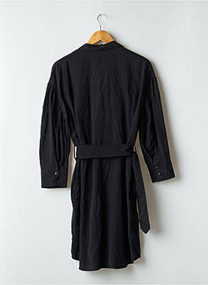 Robe mi-longue manches longues manches longues noir ASTRID BLACK LABEL femme