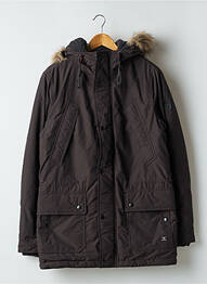 Parka fourrure synthétique a capuche marron JACK & JONES homme
