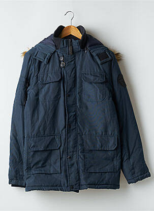 Parka manches longues a capuche bleu PETROL INDUSTRIES homme