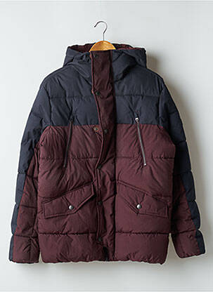 Doudoune poches a capuche rouge JACK & JONES homme