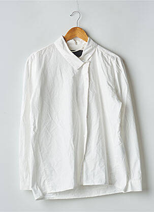 Chemisier coupe droite manches longues blanc DEUX. BY ELINE DE MUNCK femme