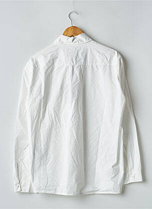 Chemisier coupe droite manches longues blanc DEUX. BY ELINE DE MUNCK femme