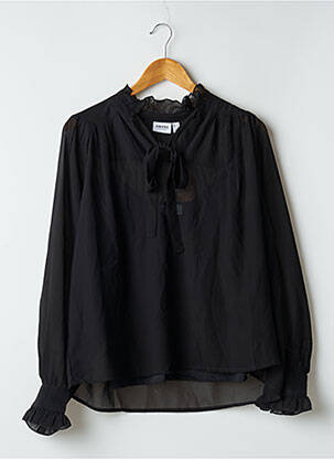 Blouse légère et transparente manches longues noir AWARE BY VERO MODA femme