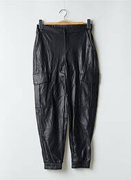 Pantalon cargo fermeture zippée sous rabat pressionné taille normale noir NOISY MAY femme