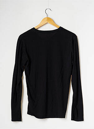 T-shirt stretch manches longues noir UNIQLO homme