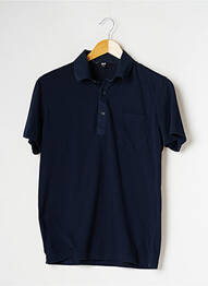Polo stretch manches courtes bleu UNIQLO homme