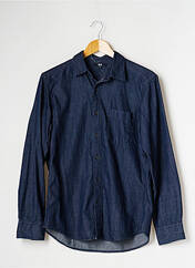 Chemise manches longues bleu fonce UNIQLO pour homme seconde vue