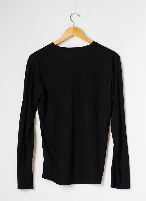 T-shirt stretch manches longues noir UNIQLO homme