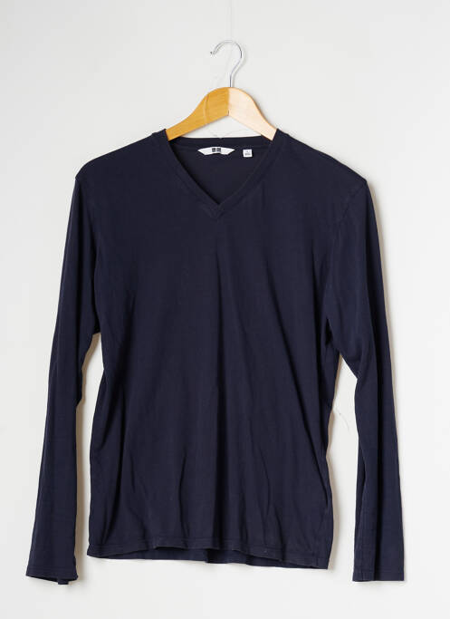 T-shirt bleu UNIQLO pour homme