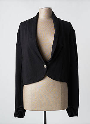 Blazer col châle noir POISSONS BLANCS femme