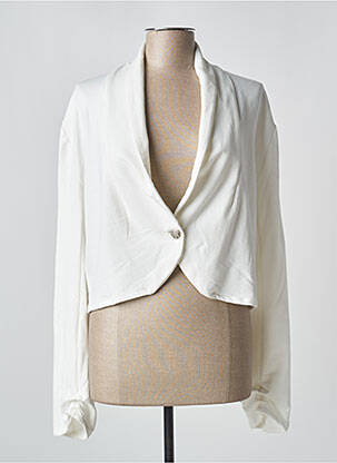 Blazer col châle blanc POISSONS BLANCS femme