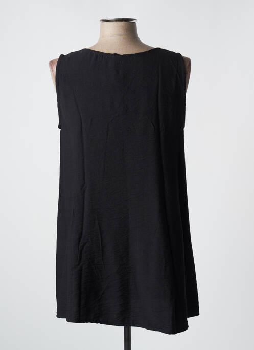 Top noir POISSONS BLANCS pour femme