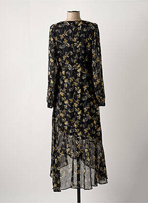 Robe longue noir LE TEMPS DES COULEURS femme