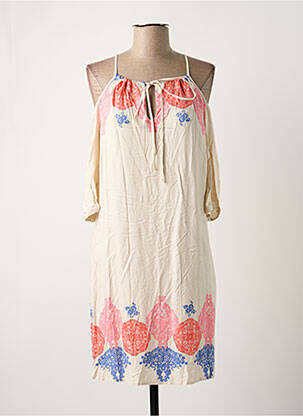Robe mi-longue rose VERO MODA femme