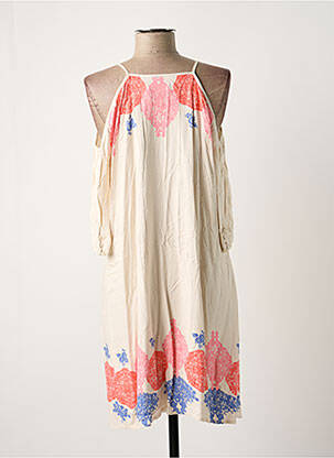 Robe mi-longue rose VERO MODA femme