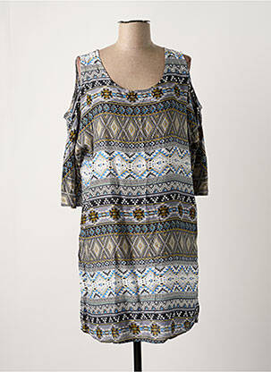 Robe mi-longue bleu ONLY femme