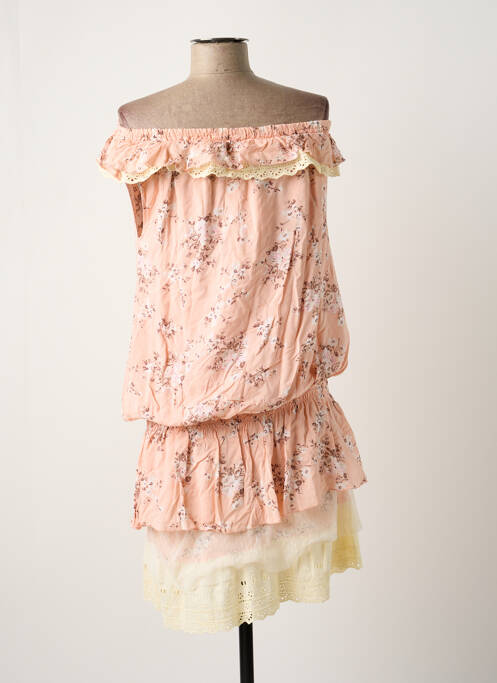 Robe courte rose LOLA ESPELETA pour femme