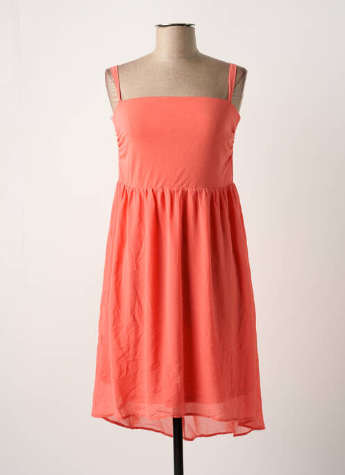 Robe mi-longue orange VERO MODA pour femme