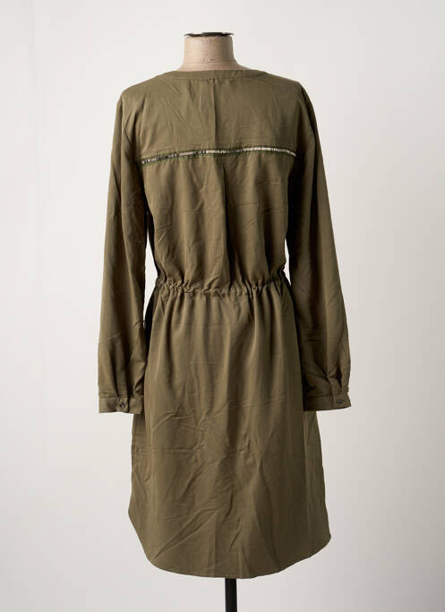 Robe mi-longue vert ONLY pour femme