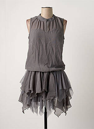 Robe mi-longue gris ONLY femme