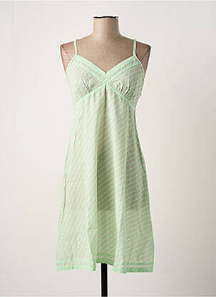 Robe mi-longue vert ICHI femme