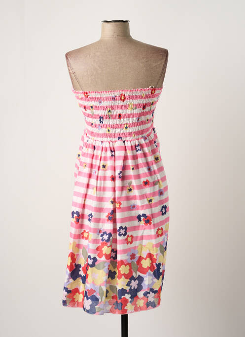 Robe courte rose ICHI pour femme