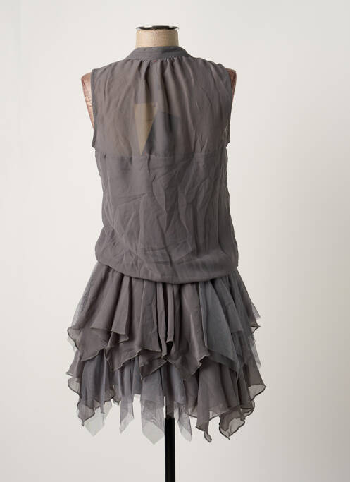 Robe mi-longue gris ONLY pour femme