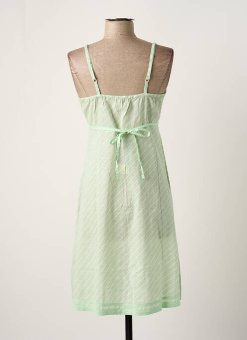 Robe mi-longue vert ICHI femme