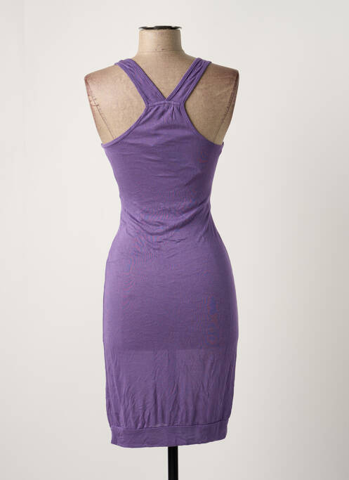 Robe mi-longue violet ONLY pour femme
