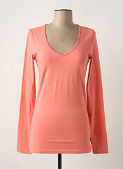 T-shirt orange VERO MODA pour femme seconde vue