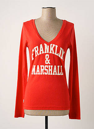 T-shirt rouge FRANKLIN LA TORTUE pour femme